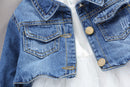 2021 Herbst Baby Mädchen Kleidung Sets Prinzessin Jeansjacke + Kleid 2-teiliges Baby Mädchen Outfit Anzüge für Baby Mädchen Kleidung Set