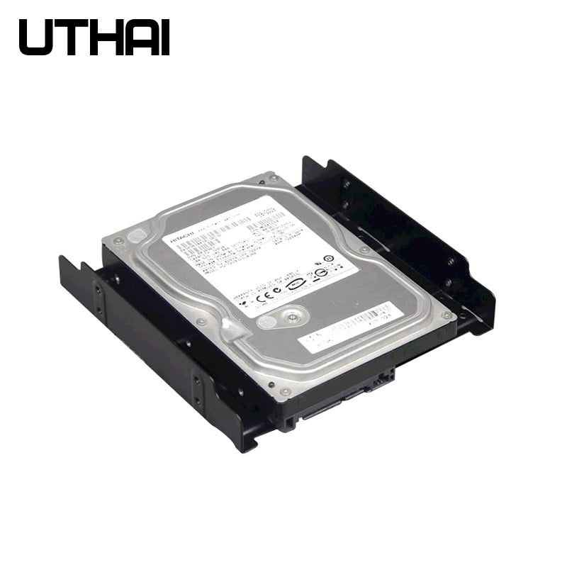 UTHAI G17 2.5/3.5 inch HDD SSD to 5.25 inch Floppy-Drive SSD Hard Drive Bracket Metal Hard Disk Converter Adapter Caddy