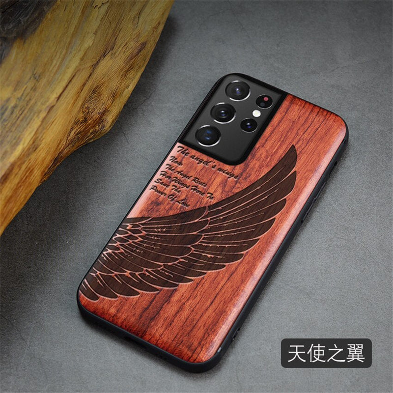 For Samsung Galaxy S21 Ultra Case Boogic Original Wood funda S21 S21+ Wood Cover Phone Case For Samsung S21 Ultra