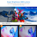 ThundeaL HD Mini Beamer TD90 Nativ 1280 x 720P LED WiFi Beamer Heimkino Cinema 3D Smart Phone Video Film Projektor
