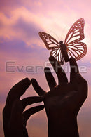 Evershine Diamond Embroidery Butterfly Cross Stitch Full Square Round Diamond Painting Hand Rhinestones Pictures Handicrafts