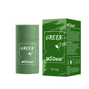 Green Tea Cleansing Solid Mask Purifying Clay Stick Mask Oil Control Skin Care Anti-Acne Eggplant Remove Blackhead Mud Mask