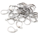15*10mm 30pcs/Lot 316 Stainless Steel Gold Plated High Quality Earring Hooks Wire Settings Base Settings Whole Sale