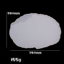 Große Tablett Silikonform Polygon Kristall Epoxidharz Gussformen DIY Handwerk Ton Form Werkzeug Tischdekoration Zubehör