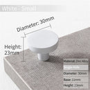 KAK Gold Cabinet Knobs Black Kitchen Handles Zinc Alloy Colorful Furniture Knobs for Kids Room 30mm Cupboard Door Pulls Hardware