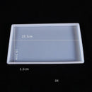 Große Tablett Silikonform Polygon Kristall Epoxidharz Gussformen DIY Handwerk Ton Form Werkzeug Tischdekoration Zubehör