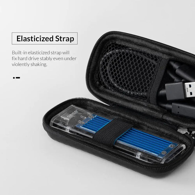 ORICO M.2 Hard Disk EVA Portable HDD Storage Protection Bag for External M.2 Hard Drive/Earphone/Data Line HDD Case