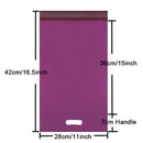 10pcs Printed Tote Bag Express Bag with handle Courier Bag Self-Seal Adhesive Thick Waterproof Plastic Poly Envelope Mailing Bag