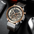 CURREN Watch for Men Top Brand Watches Leather Strap Wristwatch Fashion Chronograph Sport Quartz Clock Male Gift