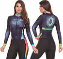 Women's Long sleeve Pro Team Triathlon Suit Cycling Jersey Skinsuit Jumpsuit Maillot Cycling Ropa ciclismo set pink gel