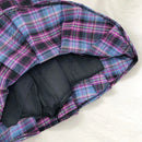 Harajuku Plaid Skirt Women Punk y2k High Waist Mini Tennis Skirts Uniform Chain Pocket A-line Streetwear Vintage Free Belt
