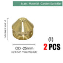 Brass Nozzle Garden Mist Sprinkler Copper Misting Cooling System Irrigation 1/2" Thread 2/3/4 Arm Sprayer Fog  Watering Tool
