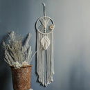 Nordic Stern Mond Makramee Heimdekoration Accessoires Boho Deko Ramadan Mädchen Kinder Babyzimmer Wanddeko Traumfänger Wandbehänge
