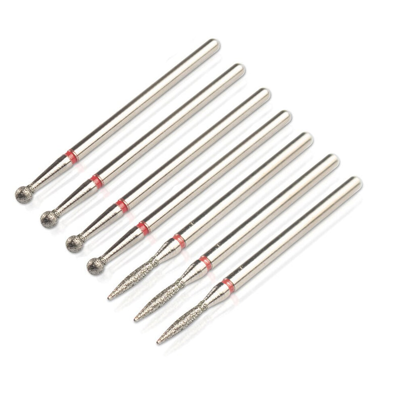 20pcs/Lot Diamond Milling Cutter for Manicure Nail Drill Manicure Machine Bit Accessories Cuticle Clean Mill Cutter Removing Gel