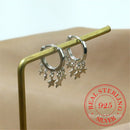 925 Sterling Silber Quaste Stern Ohrstecker für Damen Hochzeit Schmuck Weiblich pendientes mujer moda aretes de mujer