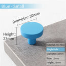 KAK Gold Cabinet Knobs Black Kitchen Handles Zinc Alloy Colorful Furniture Knobs for Kids Room 30mm Cupboard Door Pulls Hardware