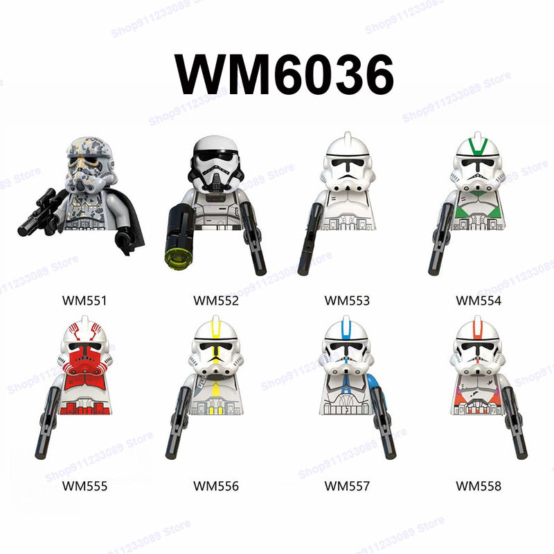 Mandalorians Building Blocks Baby Yodas Bricks Boba Fett Obi-wan Ahsoka Star Stormtroopers Luke Skywalker Wars Action Figure Toy