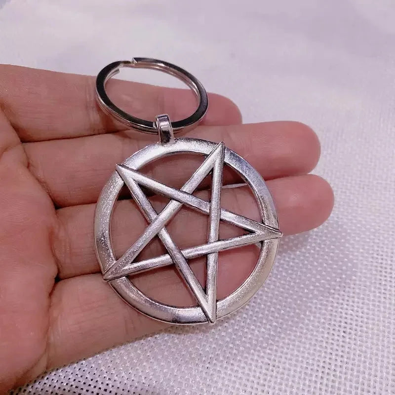 Fashion Inverted Pentagram Pendant Satanic Symbol Necklace Unisex Amulet Jewelry