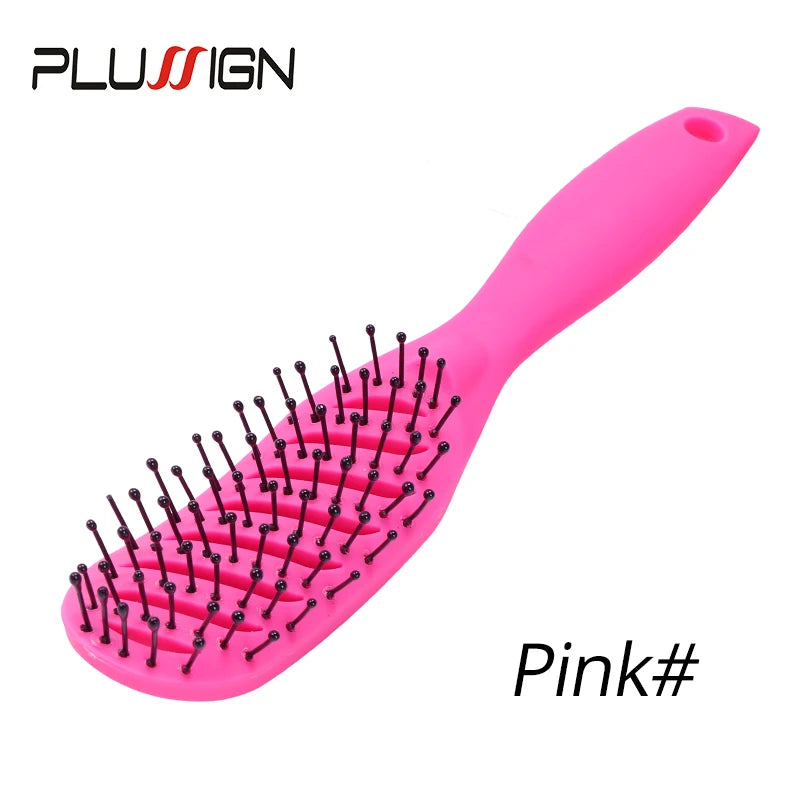 Plussign New Hair Brushes Curved Vented Styling Hair Brush, Detangling Thick Hair Massage Blow Drying Brush, Massage Hair Comb