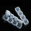 HOMFUN 28/56 Slots Diamond Painting Plastic Storage Box Embroidery Accessory Case Clear Beads Storage Boxes Cross Stitch Tools