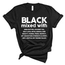 2020 Black Women T-shirt Black Mixed with Shirt Melanin Black Pride Tees BLM Black Girl Magic Shirts Tumblr Tops
