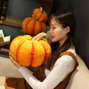 25/30cm Simulation Pumpkin Plush Stuffed Toy Soft Vegetables Doll Sofa Cushaw Pillow Cushion Halloween Christmas Gift Home Decor