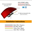 iJDM Car LED Tail Rear Bumper Reflector Lights For Lexus IS250 IS350 Function as Tail,Brake & Rear Fog Lamps,Turn Light 06-2013