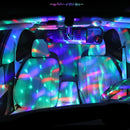 Car USB Ambient Light DJ RGB Mini Colorful Music Sound Led Apple USB Interface Holiday Party Atmosphere Interior Dome Trunk Lamp