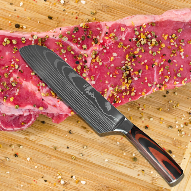 Professiona Japanese Chef Knife Kitchen Knives Santoku Slicing Utility Bread Meat Cleaver Butcher Stainless Steel Cooking Knife