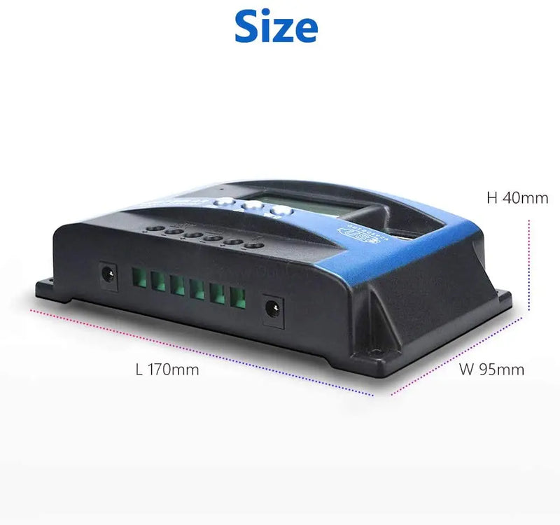 MPPT Solar Charge Controller 12V/24V 30/40/50/60/100A  Dual USB LCD Display Auto Solar Cell Panel Charger Regulator Charge