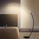 Nordic Dimmable RGB CCT Remote Control Floor Lamp Modern LED C Fishing Floor Light Corner Reading Floor Lamps With Table