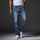 New Fashion Men's Jeans Light Color Stretch Jeans Casual Straight Slim Fit Multicolor Skinny Jeans Men Cotton Denim Trousers