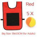Outdoor-Sportspiel Requisiten Weste Klebrige Trikot-Weste Spielweste Weste mit klebrigen Ballwurf-Spielzeugen für Kinder Sportspielzeug