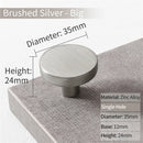 KAK Gold Cabinet Knobs Black Kitchen Handles Zinc Alloy Colorful Furniture Knobs for Kids Room 30mm Cupboard Door Pulls Hardware