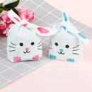 Hot New Cheap Wholesale 50pcs Cute Long Bunny Rabbit Ear Gift Bag Easter Candy Gift Plastic Party Favors 10*17cm