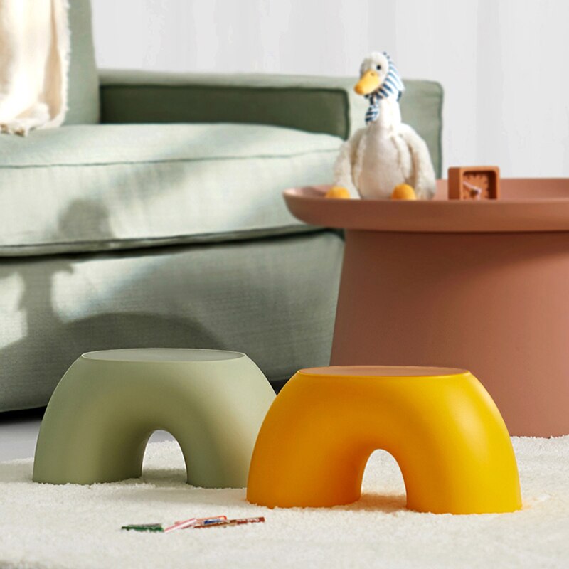 Stool, Foot Board, Chair, Sofa, Children's Home, Living Room Furniture, Rainbow Shape, Baby Gift, Interior Decoration