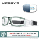 MERRYS DESIGN Men Sport Glasses Frame For Basketball Football Outdoor Sports Prescription Glasses Anti-fog Anti-impact S3035