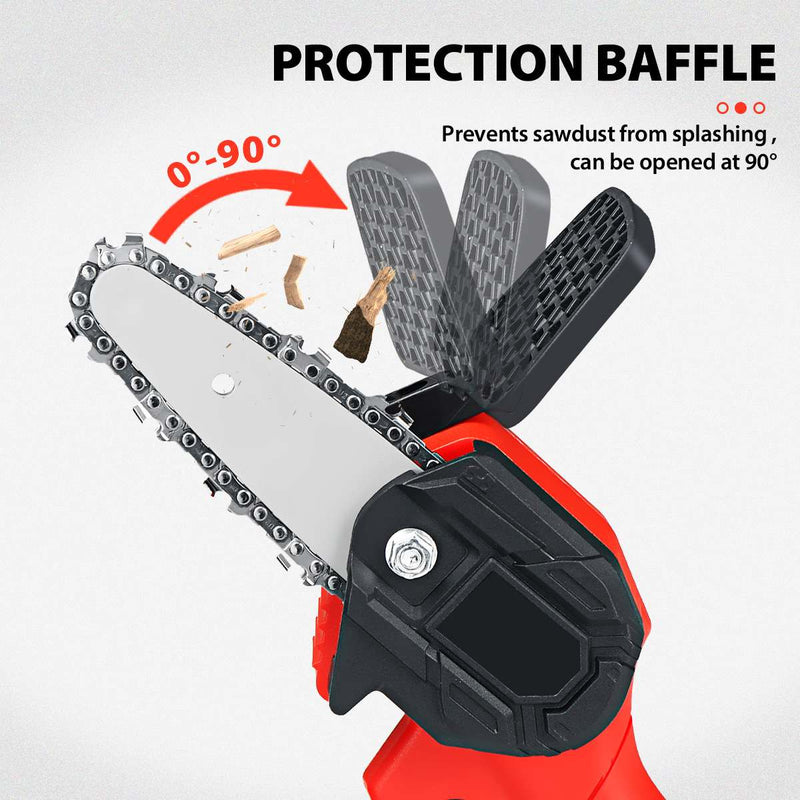 88VF 3000W 4 Inch Mini Electric Saw Chainsaw Garden Tree Logging Saw Woodworking Tools Wood Cutters For Makiita 18V Battery