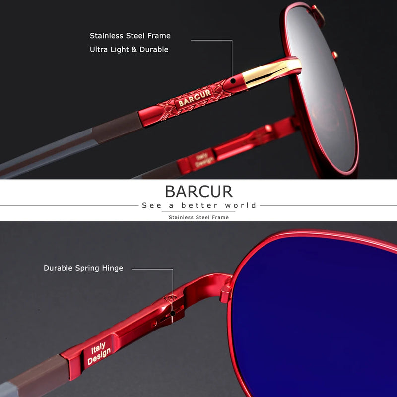 BARCUR Original Night Vision Glasses Luxury Brand Night Driving Glasses