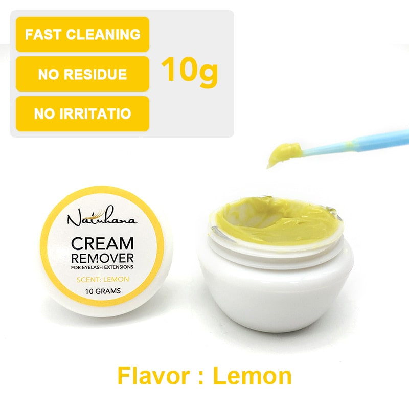 NATUHANA Eyelash Glue Remover Quick Unloading Adhesive Professional Cream Remover for Eyeslashes de pestaña Makeup Tools