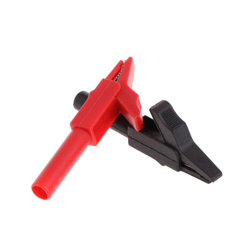 2 Pcs Full Protective Alligator Clips Crocodile Clamp For Professional Multimeter Y98E