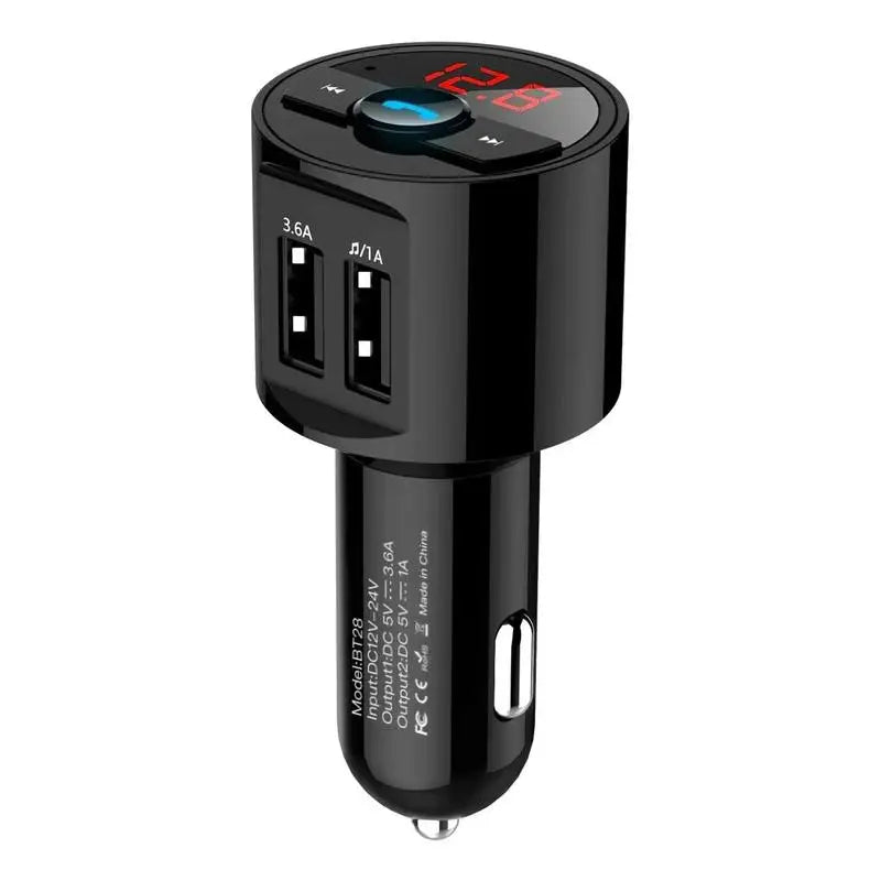 FM Transmitter USB Charger Bluetooth Car Kit FM Modulator Audio Music Mp3 Player Phone Wireless Handsfree Carkit