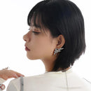 2023 New Y2K Aesthetic Punk Style Liquid Butterfly Earring for Woman Cool Metal Butterfly Earrings Jewelry Wholesale