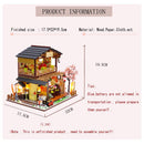 DIY Wooden House Japan Style Miniature Doll House Kits Mini Dollhouse  with Furniture Precised Design Dollhouse For Decoration T