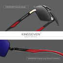 KINGSEVEN Aluminum Men's Sunglasses Polarized Lens Brand Design Temples Sun glasses Coating Mirror Glasses Oculos de sol 7719