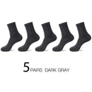 HSS 2023 Hochwertige legere Business-Socken für Herren Sommer Winter Baumwollsocken schnelltrocknend Schwarz Weiß lange Socken Übergröße US7-14