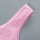 Teen bra girl vest Cotton Spandex Big Girl's Sport 7-14 Years Adolescente Kids Underwear Letter Racerback Training 1 piece