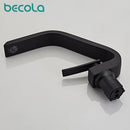 Becola Modern Fashion Brass Basin Faucet Black Bathroom Copper Basin Faucet Hot Cold Tap Water Basin Mixers Single Handle Tap