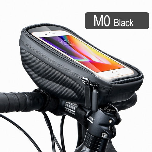 WILD MAN New Bike Bag Frame Front Top Tube Cycling Bag Waterproof 6.6in Phone Case Touchscreen Bag MTB Pack Bicycle Accessories