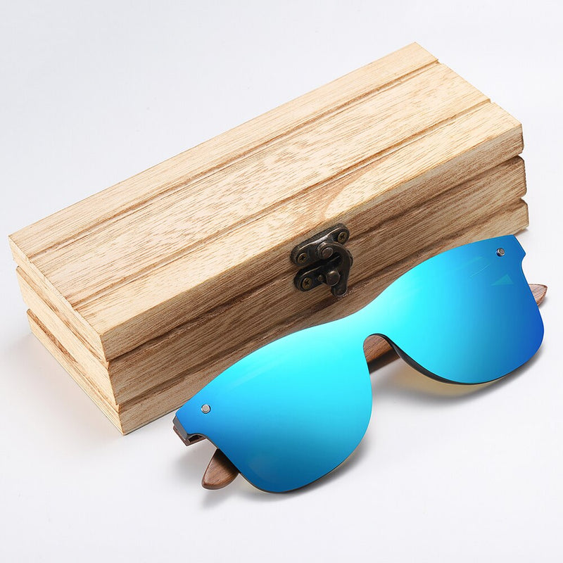 GM Walnut Wooden Sunglasses Women Brand Designer Retro Wood Sun Glasses For Men Mirror Shades Fashion Oculos Gafas De Sol